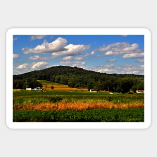 Blue Skies and Rolling Landscapes Sticker